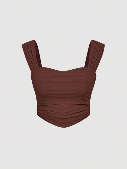 SHEIN MOD 大码休闲纯色背心，夏季