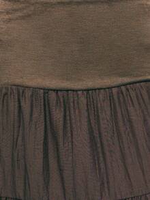 Nöista 深棕色多层长裙，配有宽松紧腰带。飘逸柔美的层次感，与针织衫和靴子完美搭配，是秋冬造型和休闲外出的完美选择。 - 深灰色 - 查看 6