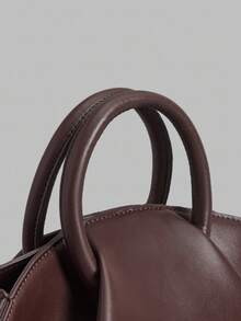 Ontre 女士时尚双环手柄手提包，适合日常使用 - 咖啡 - 查看 4