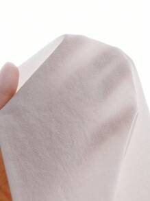 SHEIN Elladie kids 1 件女童纯白色蕾丝边休闲衬衫，精致荷叶边大彼得潘领，秋季可爱日常百搭衬衫 - 白色 - 查看 3