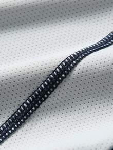 JNSQ Back To School Outdoor Sports Short Sleeve T-Shirt, Kids Round Neck Contrast Color Funny Letter Print Outdoor Sports Short Sleeve Tee - Multicolor - View 9