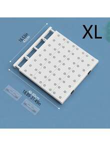 SHEIN 1Pc Household Retractable Nail-Free Clothes Organizing And Storage Partition Rack, Dormitory Cabinet Cupboard Layered Rack, Space-Saving Storage Layered Partition, Clothes Organizer Rack, Suitable For Bathroom, Kitchen Storage, Room, Bedroom Wardrobe And Entryway Shoe Cabinet.