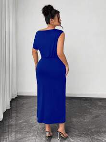 Auvina Elegant Summer Vacation Dress For Plus-Size Ladies