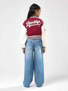 SUMWON Wide Leg Distressed Denim Pants Ripped Frayed Hems Loose Fit Y2K Fashion Street Style Festival Casual Everyday Wear Autumn Spring