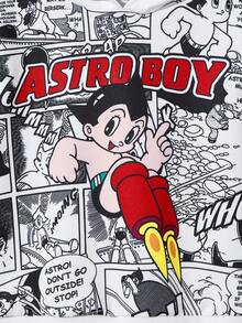 Astro Boy X SHEIN Young Boy Cartoon Graphic Loose Fit Sweatshirt, Casual Outdoor Streetwear - White - View 4