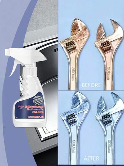 น้ำยาขจัดสนิมโลหะสำหรับงานหนัก 120 มล. สเปรย์แปลงสนิม น้ำยาขจัดสนิมสำหรับงานหนัก สำหรับน้ำยาขจัดสนิมโลหะ สำหรับสแตนเลส น้ำยาขจัดสนิมทรงพลัง