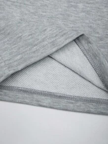 Manfinity Hypemode Men's Solid Color Casual Loose Pocket Sweatpants - Grey - View 5