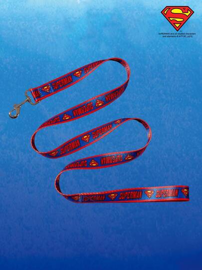 SUPERMAN X PETSIN 1pc Logo Printed Durable Dog Leash