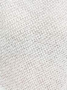 Aloruh Áo choàng cổ chữ V dệt kim Jacquard khoét lỗ thời trang mới, màu mơ đa năng, phong cách du lịch, nhẹ nhàng, mặc được nhiều lần - trắng - Xem 8