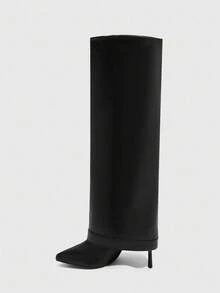 CUCCOO SZL 黑色尖头细高跟踝靴 - 黑色 - 查看 5