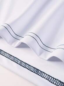 Manfinity Homme 男士几何印花圆领休闲短袖T恤，夏季