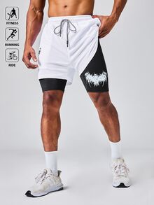 Manfinity Sport Corelite شورتات رياضية للرجال مطبو...