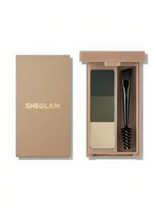 SHEGLAM Puff Brow Palette-Olive Brow Pomade Brand Beauty Makeup Face Paint Cosmetic For Women Girls Perfect For Spring Summer Ideal For Y2K Fancy Fashion Suitable For Birthday Mother'S Day Gift Rave Party Ready Best Color - Olive - View 9