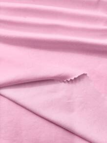 SHEIN EZwear Áo ba lỗ crop top đa năng, tối giản, thoải mái, vừa vặn cho nữ, kỳ nghỉ hè - Màu Hồng baby - Xem 3