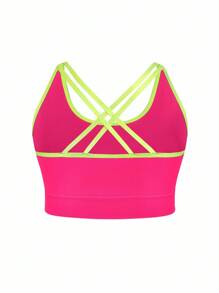 Easithlete 2pcs/Set Plus Size Women Seamless Camisole Sports Bras