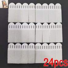 无需钻孔的无痕挂画夹 - 双面可拆卸墙钩，用于相框和艺术品，无损粘合剂，防水安装胶带，重型挂画套件，粘性墙钩，用于相框 - 无损，防水，易于安装和拆卸，非常适合家居装饰，浴室搁板，衣架，挂钩，墙画，白色挂钩，黑色，粘性墙钩，钱包挂钩，墙钩，门挂钩 - 白色 - 查看 15