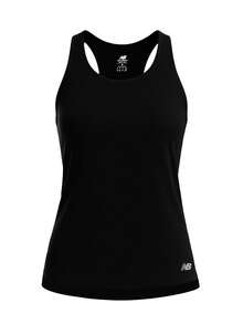 New Balance Core Run Tank - Black (BK) - Black - View 1