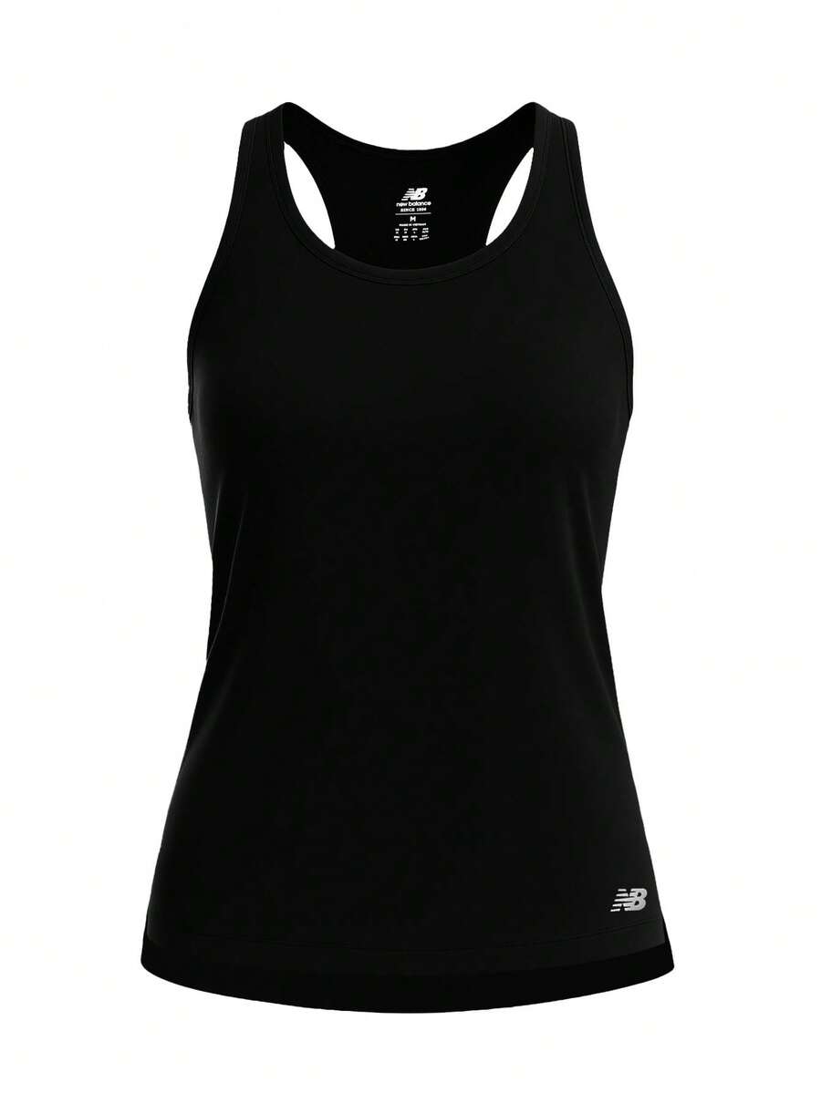New Balance Core Run Tank - Black (BK) - Black - View 1