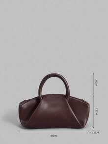 Ontre 女士时尚双环手柄手提包，适合日常使用 - 咖啡 - 查看 6