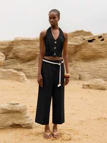 Lumivelle Halloween Women Pants - Black - View 4