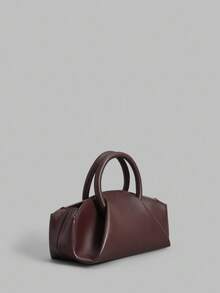 Ontre 女士时尚双环手柄手提包，适合日常使用 - 咖啡 - 查看 2