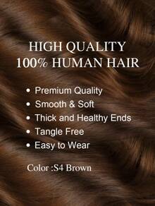9AM Hair Brown Wear And Go Glueless Wigs Human Hair Pre Cut 26 Inch 5x6 Chocolate Brown Straight Glueless Wig Human Hair Pre Plucked Bleached Knots #4 Dark Brown Lace Closure Wigs 180 Density For Women Winter Christmas Halloween Costumes Autumn Outfits Women Fall Outfits