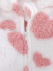 Cozy Pixies 女婴碎花加厚保暖内衬连帽长袖连衣裤 - 彩色 - 查看 3