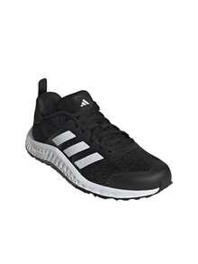 Adidas 女士休闲鞋 - 核心黑/雲白/雲白 - 查看 2