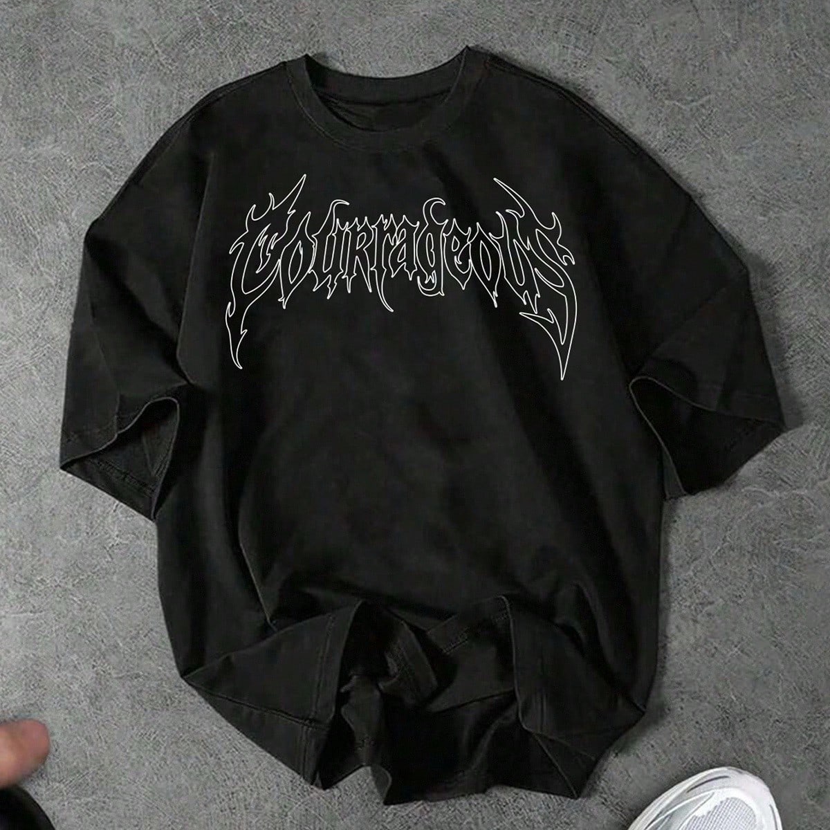 Camiseta de manga corta negra de ajuste regular cómoda para Halloween, para tops transpirables de entrenamiento activo, camiseta gráfica negra de gi