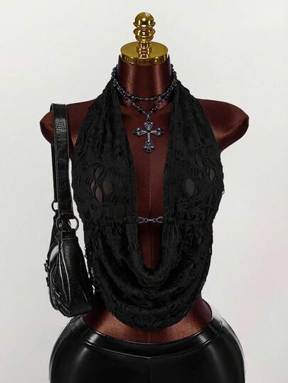 Amplova 女式深垂领露背吊带背心