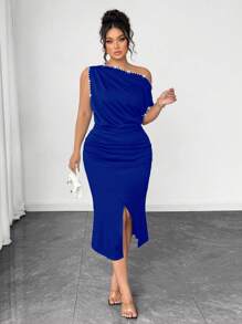 Auvina Elegant Summer Vacation Dress For Plus-Size Ladies