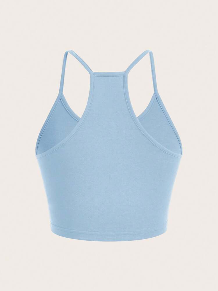 SHEIN Essnce 5 件套女士休闲简约细肩带吊带背心套装，适合夏季 - 彩色 - 查看 10