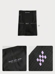 GLOWMODE Easy Rider Quick-Dry Lightweight Breathable Mesh Neck Cover Warmer Snood Gaiter Cycling Biking Gym Training Workout Mask Scarf - Black - View 6