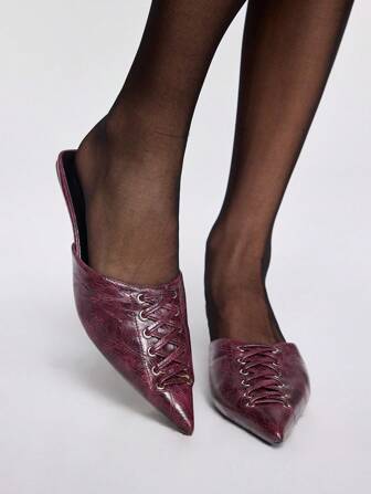 Pointed Toe Leopard Print Ankle Strap Stiletto Heel Peep Toe Sexy Pumps For Women