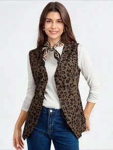 SHEIN LUNE Spring Outfits For Women Women's Jacket - Multicolor - View 4