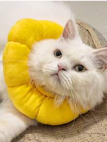 Zazumi 1pc Elizabeth Cat Collar - Cone Collar For Pets To Prevent Licking, Biting, Scratching After Surgery Or Grooming