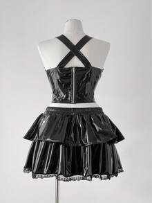 Sunspun Halloween Plus Size Co-Ords - Black - View 2