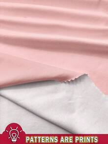 Slaydiva 两件套休闲粉色简约风格服装，适合夏季大码女性 - 藕粉色 - 查看 3