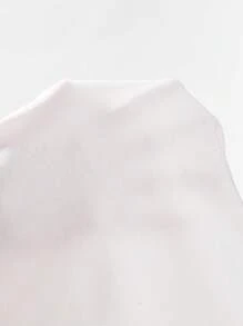 SHEIN Women's Minimalist & Fashionable Polo Neck Tank Top, Suitable For Summer - White - View 5