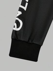 Teen Girl Street Punk Rock Girl Street Culture Oversized Anime Loose Zip-Up Sweatshirt - Black - View 11