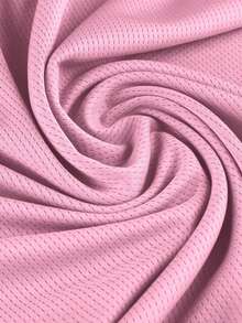 Manfinity Dauomo Men's Summer Solid Color Short Sleeve Polo Shirt And Shorts Casual Suit, Cozy Outfits - Baby Pink - View 5