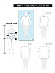 SHEIN LUNE Women's Plus Size V-Neck Patchwork Sleeve Feather Element Casual T-Shirt, Versatile For Spring/Summer