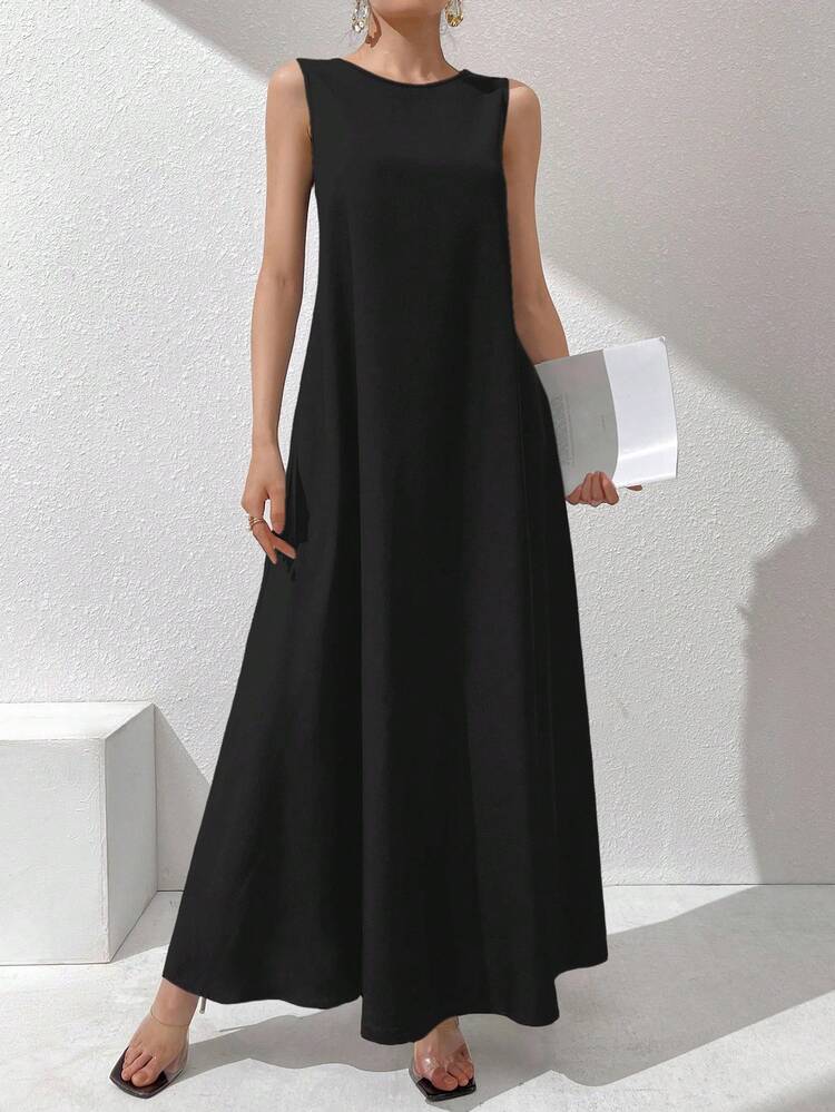 Al Najma Vestido Minimalista de Cor Sólida - Multicolorido - Visão 8