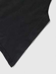 ROMWE MEN Goth Áo thun nam tay ngắn in họa tiết cánh dơi, thích hợp mặc hàng ngày vào mùa xuân/hè, Halloween, phong cách thập niên 2000 - màu đen - Xem 5