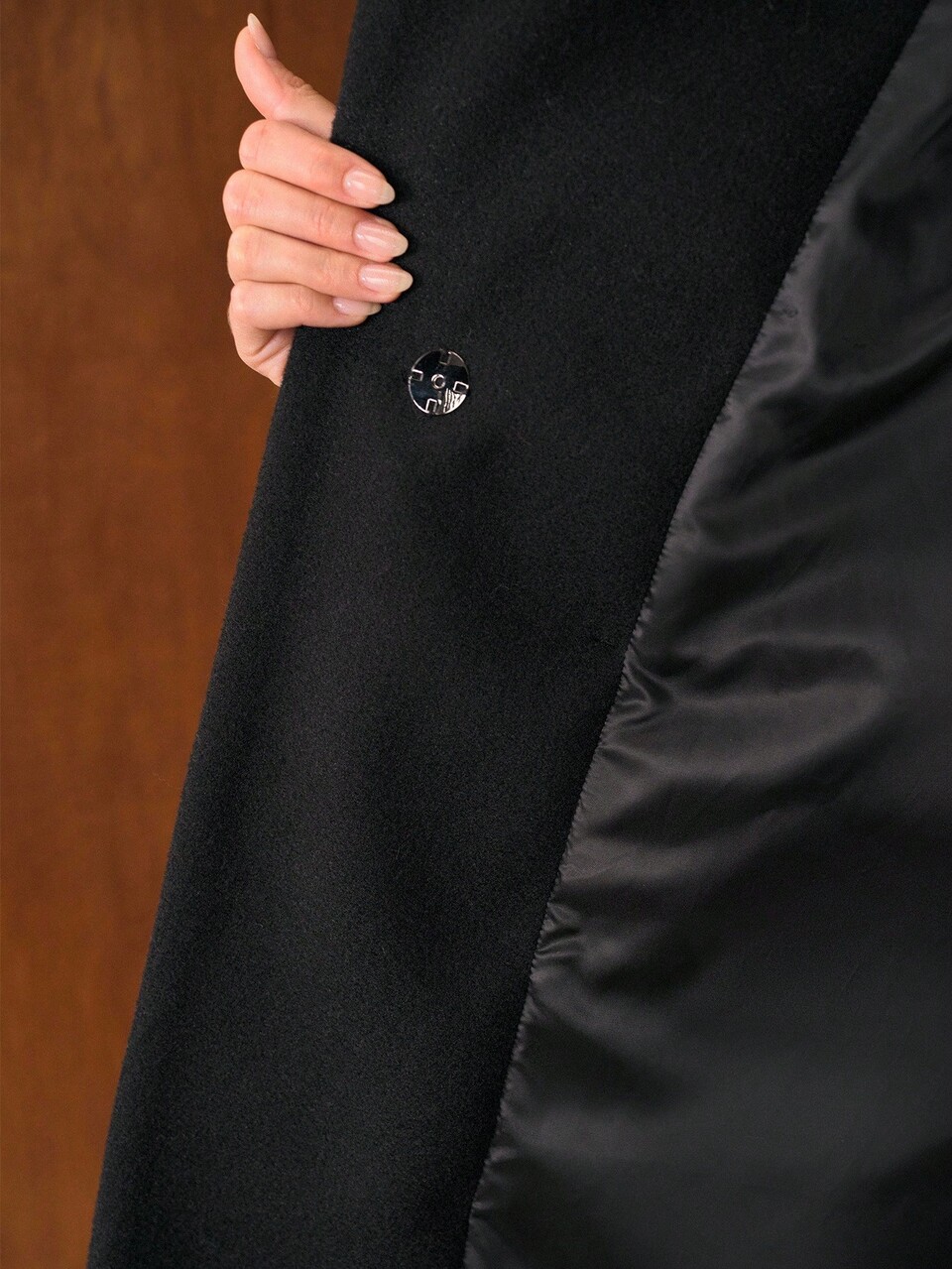 WOMEN'S CORD PATCHWORK PADDED COAT WITH BELT