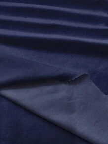 SHEIN ICON Kaos Wanita Kasual Lengan Pendek Leher Bulat Warna Biru Tua, Pas Badan, Cocok untuk Musim Panas dan untuk Bepergian. - Navy Blue - View 3