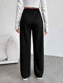 EURMUSE Petite Grey And Black Color Sweatpants With Elastic Waist Multipack - Multicolor - View 2