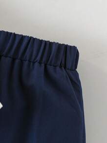 SHEIN 3pcs Young Boy Premium Elegant Casual Formal Suit Set. Solid Color Slim Fit Vest + Casual Suit Pants + Detachable Polka Dot Bow Tie 3-Piece Set, Contrast Color Handkerchief Decor On Chest And Bow Tie, Suitable For Evening Party, Hosting, Performance, Gathering, Runway, Christening, Birthday, Wedding, Graduation Season, Spring/Summer