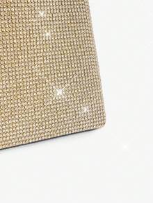 SHEIN BAE Clutch da donna elegante e alla moda con strass, adatta per occasioni serali e feste