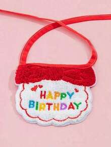 PETSIN 2pcs/Set Pet Cat Dog Birthday Costume, Made Of Polyester, Cartoon Cute Accessories For Birthday, Party, Holiday Celebration